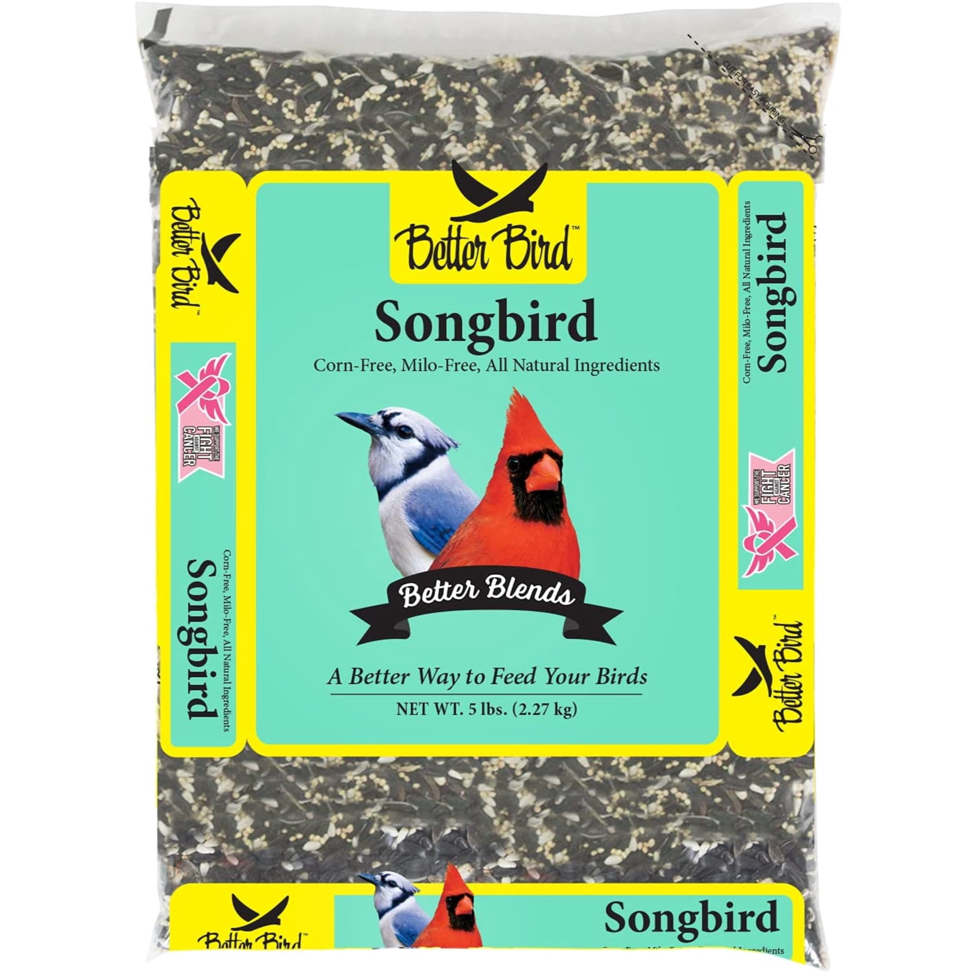 Better Bird Better Blend Songbird Bird Food, Sunflower & Millet, 5 lb Bag