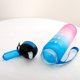 thumbnail image 2 of Eigraketly Botella de agua de plástico portátil con pajita de silicona para hacer ejercicio, correr, deportes, hacer tiempo, taza de bebida, adultos, Ropa Deportiva, Zapatos Azul rosado Eigraketly OD020208-01, 2 of 6
