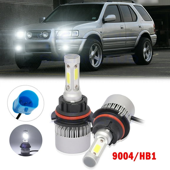For Isuzu Trooper 1987-2002 6000K 2PC 9004 LED Headlight High/Low Beam Bulbs Kit