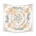 thumbnail image 1 of Tapiz de ropa de cama con estampado de poliéster, suministros de decoración de pared bohemia para colgar en la pared, 130x150 CM, flor naranja sidaley HA7124-04B, 1 of 6