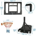 Kangaroo Hoppers 5FT 6.8FT Height Adjustable Portable Basketball Hoop