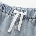 thumbnail image 4 of JLMSPLWG Girls Denim Summer Shorts Kids Wide Leg Jeans Shorts Elastic Waist Baggy Short Jean Teen Girls Stretchy Cute Casual Shortalls Jean with Pockets Toddler Girl Clothes, 4 of 6