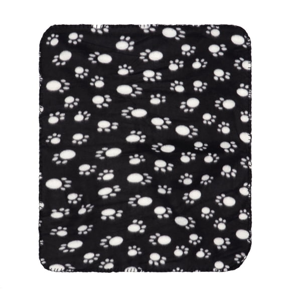 Toyandona Pet Blankets for Dogs and Cats Hair Shielding 1Set Double-Sided Fleece Black