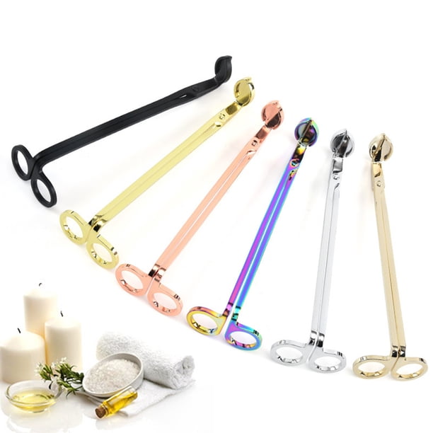 Gwong hogar 2 PCS Vela Vela Trimmer Sencillo de acero inoxidable Uso simple Simple Retire de forma segura para la mecha para la aromaterapia Gwong 21095775