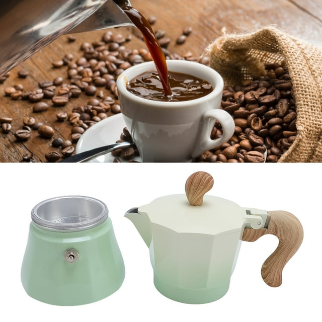 150ml Aluminum Coffee Pot,Coffee Machine Single Valve Brewing Tool for Lovers Beginner Everyday Use