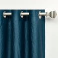 thumbnail image 3 of Exclusive Home Leia Room Darkening Blackout Grommet Top Curtain Panels, 50"x96", Blue, Set of 2, 3 of 8