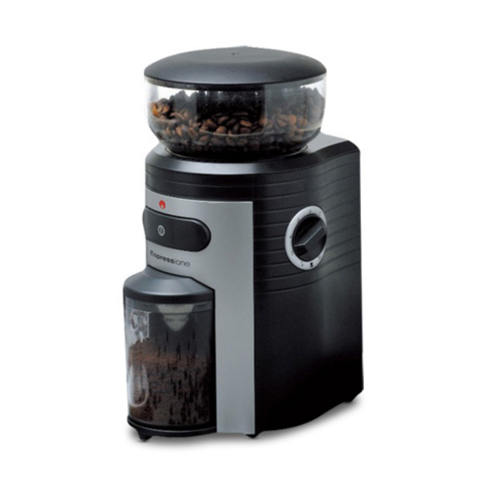 Espressione Conical Burr Coffee Grinder Black Silver