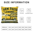 thumbnail image 5 of COMIO Fresh Lemons Truck Throw Pillow Covers Summer Farmhouse Square Decorative Pillowcases Home Sweet Home Lemons Decorations for Sofa,Couch,Bed, Patio, 5 of 5