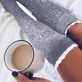 thumbnail image 3 of Encaje Largo Muslo Alto Invierno Leggings Calcetines Botas Stocking Pile Mujeres Knit Girl Scienceny PS11633-03, 3 of 3