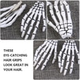thumbnail image 4 of 8 piezas esqueleto manos hueso pinzas para el cabello Halloween fantasma garra horquilla pinza para el cabello, 4 of 8