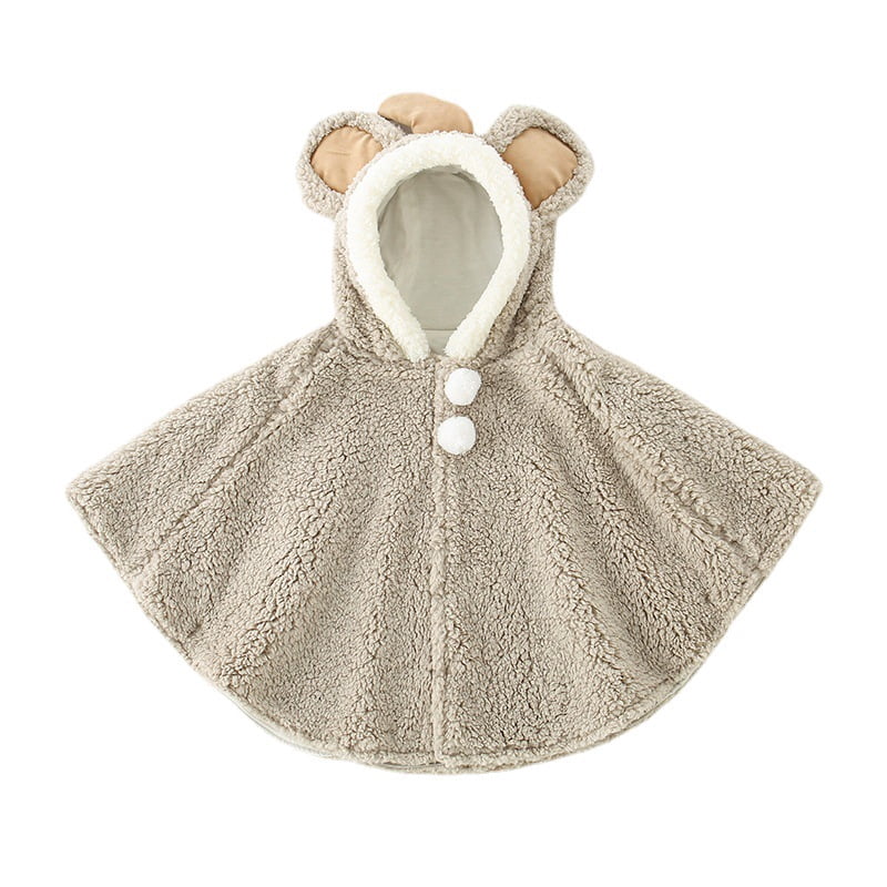 Cape pour Enfants Couverture Portable Cape pour Bébé Manteau de Printemps et d'Automne Mignonne Sortie pour Bébé Coupe-Vent Cape pour Fille Vêtements