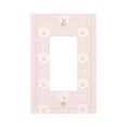 thumbnail image 1 of DouZhe 1-Gang Decorator/Rocker Wallplate, Cute Cat Pink Paws Footprint Decorative Wall Plates, 1 of 7