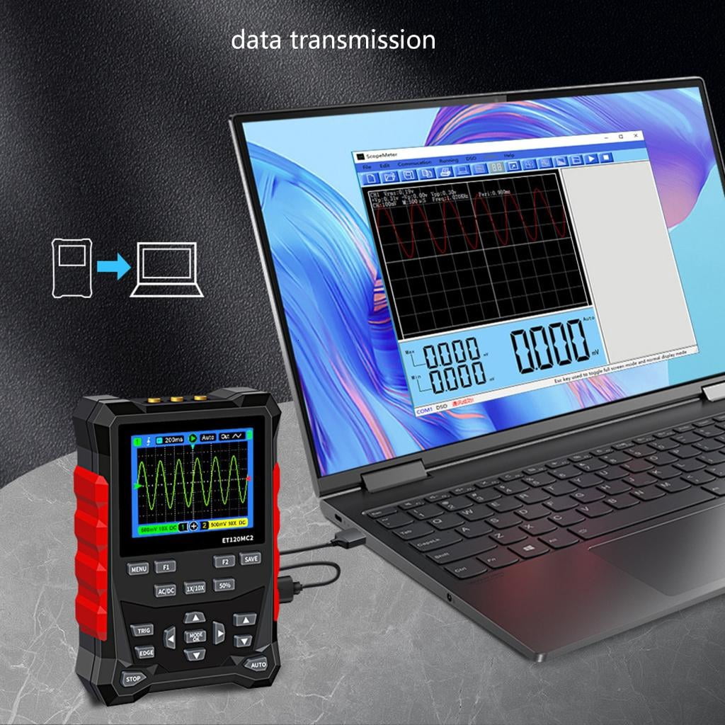 CEORPER 2 Channel Oscilloscope Waveforms Storage Waveform Generator Three Triggers Modes