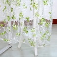 thumbnail image 4 of Dpityserensio Flower Sheer Curtain Tulle Window Treatment Voile Drape Valance 1 Panel Fabric Green, 4 of 7