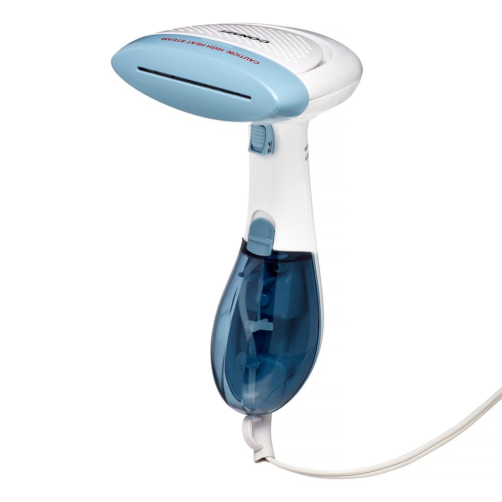 Conair ExtremeSteam Hand Held Fabric Steamer with Dual Heat, White/Blue