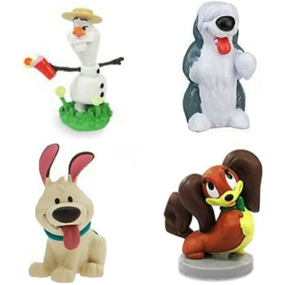 Princess Pets Max Summer Olaf Brother Fifi 4 PVC Cake Topper Figures 3”