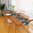 thumbnail image 2 of Yayeee Table Runner 70 inches Long Home Kitchen Dinning Party Decoration, Blue Floral Oranges, 2 of 7