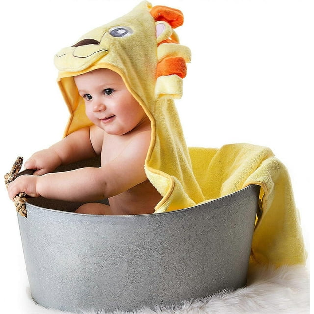 Hooded Baby Towel, Ultra Absorbent, Durable Bath Towel Perfect for Girls and Boys by Little Tinkers World