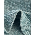 thumbnail image 3 of Unique Loom Outdoor Solid Collection Area Rug (13' Round Aquamarine/Ivory), 3 of 6