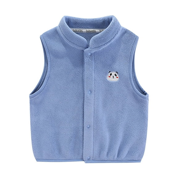 Kiijoy Toddler Girls Cartoon Vest Kids Child Warm Sleeveless Jacket, Sizes 2-3