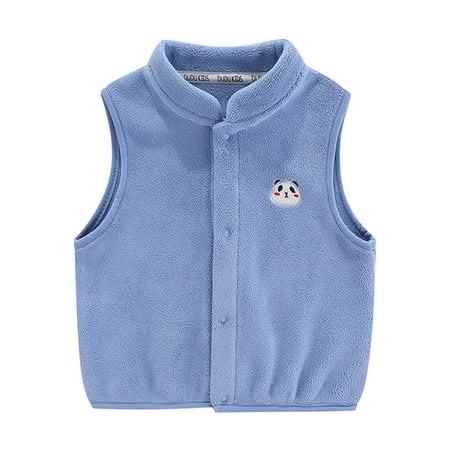 

Toddler Boys Girls Winter Cartoon Vest Coat Jacket Child Warm Outerwear Sleeveless Jacket For 12-24 Months