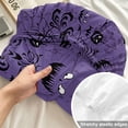 thumbnail image 4 of Twin Sze Fitted Sheet Set - Halloween 2 Piece Bedding Sets 16" Deep Pocket Fitted Sheet with 1 Pillowcase, Purple Black Haunted Ghost Fall Autumn Brushed Microfiber Hotel Luxury Bed Sheets, 4 of 9