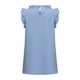 thumbnail image 5 of Moda mujer sólido volante sin mangas cuello alto chaleco suelto Casual camisetas sin mangas Fridja  czfsfas3992, 5 of 8