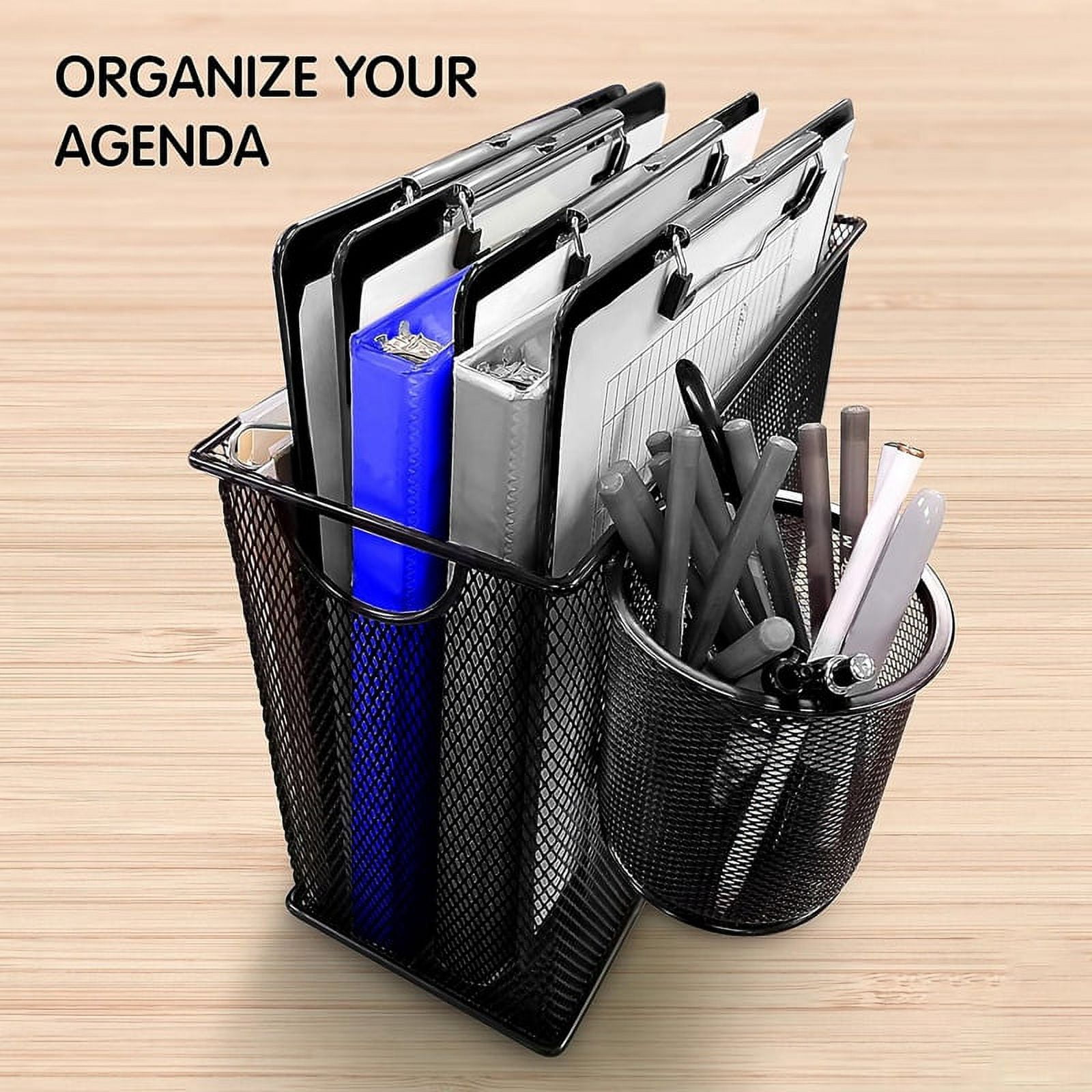 6 Pack Plastic Clipboards Black Clip Boards Low Profile Metal Clip Board Letter Size Bulk Class Set