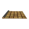 thumbnail image 2 of Ahgly Company Indoor Square Checkered Brown Modern Area Rugs, 6' Square, 2 of 4
