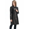 thumbnail image 5 of Women Amber Lambskin Leather Walking Coat (Regular & Plus Size & Petite), 5 of 6