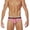a03Red, variant on Basic Classic Fit Swim Briefs for Men Bikini Swimwear Triangle Swimsuit Bottoms Low Rise Stretch Underwear with Drawstring White XXL