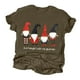 thumbnail image 2 of Pntutb moda mujer Navidad estampado manga corta cuello redondo suelta camiseta blusa tops Pntutb Pntutb-1055, 2 of 3