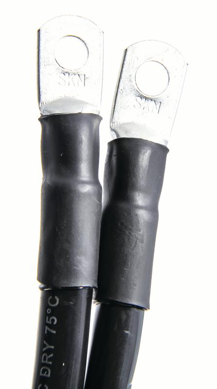 Camco 47472 Black 5//16 Stud 48 Long 2-Gauge Marine Battery Cable and Tinned Lug Assembly