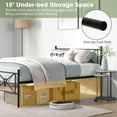 thumbnail image 4 of Full/Queen Size Metal Platform Bed Frame with Headboard and Footboard, 4 of 8
