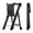 Black, variant on Cosyland Foldable Adjustable Toddler Kitchen Step Stool, Natural Wood Kids Standing Tower with Safety Rail, Natural
