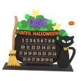 thumbnail image 2 of DIY Wooden Halloween Advent Calendar 7.8x6.7 Inch Desk Ornament Easily Install, 2 of 9
