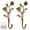 Bronze, variant on 2Pcs Metal Dark Gold Coat Hooks with Zinc Alloy Structure, Versatile Use, for Entryway Bathroom Bedroom Farmhouse Decoration