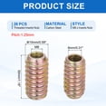thumbnail image 2 of 28Pcs Threaded Inserts Nuts M8x30mm Hex Socket Drive Nut Inserts for Wood, 2 of 6