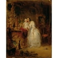 thumbnail image 2 of Eduard Ender 20x24 Gold Ornate Framed and Double Matted Museum Art Print Titled - Wife and Daughter of the Artist, 2 of 4