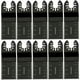thumbnail image 1 of 10 hojas multiherramienta de 34 mm, cuchilla oscilante, herramientas multiusos de acero al carbono para serrar, cortar, raspar, dar forma, pulir y quitar lechada (10 piezas), 1 of 5