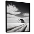 thumbnail image 2 of Designart "Monochrome Minimalist Country Charm Of The Barn I" Barns Floater Framed Canvas Art Print, 2 of 5