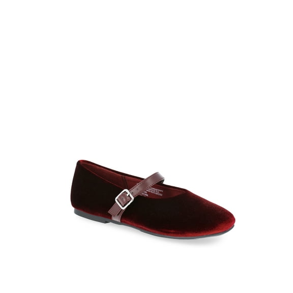 Weekend Academy Girls Velvet Ballet Flats