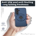 thumbnail image 6 of Allytechgroup Lightweight Case for Samsung Galaxy S21,Rotatable Ring Kickstand,Sliding Lens Cover,Enhanced Camera & Screen Full Body Protection Shockproof Case for Samsung Galaxy S21, Blue, 6 of 6