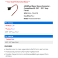 thumbnail image 2 of ABS Wheel Speed Sensor Connector - Compatible with 2007 - 2017 Jeep Patriot 2008 2009 2010 2011 2012 2013 2014 2015 2016, 2 of 2