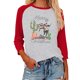 thumbnail image 2 of Sonducket Camiseta de manga 3/4 para mujer, blusas de verano con estampado gráfico de letras informales, atuendos superiores para niñas, negro, S Prendas para la parte del cuerpo Rojo XXL, 2 of 6