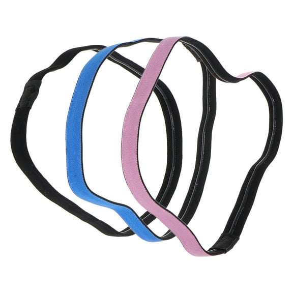Worgeous 3pcs Adjustable Sports Headbands Thin Elastic Headbands Nonslip Exercise Sweatbands for Running Football Volleyball and Soccer