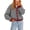 Gray #008, variant on Womens Striped Cardigan Sweaters Long Sleeve Button Up Knit Tops Fall Winter Oversized Color Block Loose Open Front Casual Cardigan 2XL