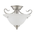 thumbnail image 2 of Livex Lighting Coronado Ceiling Mount in Brushed Nickel, 2 of 11