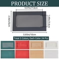 thumbnail image 2 of 120Pcs 5 Colors Window Gift Card Envelopes 3.9 x 2.4 Inch Rectangle Paper Mini Gift Card Envelopes Business Card Holder Credit Card Size for Christmas Wedding Invitation Festival Supplies, 2 of 9