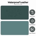 thumbnail image 3 of Leather Desk Mat - Non-Slip PU Desk Pad for Office and Home - Desk Organization and Accessories - Ideal for Large Mouse Pad and Desk Mats on Top of Desks (35.4" x 15.8", Dark Green), 3 of 8